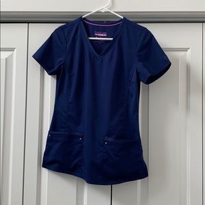 Healing hands purple label yoga scrub top